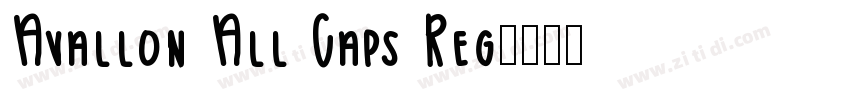 Avallon All Caps Reg字体转换